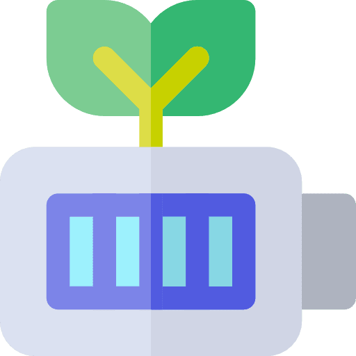 Battery ecology and environment technology ecologic icon