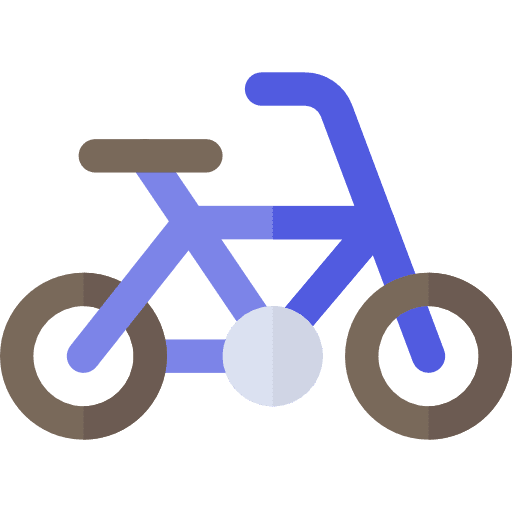 Bicycle transportation vehicle bike icon