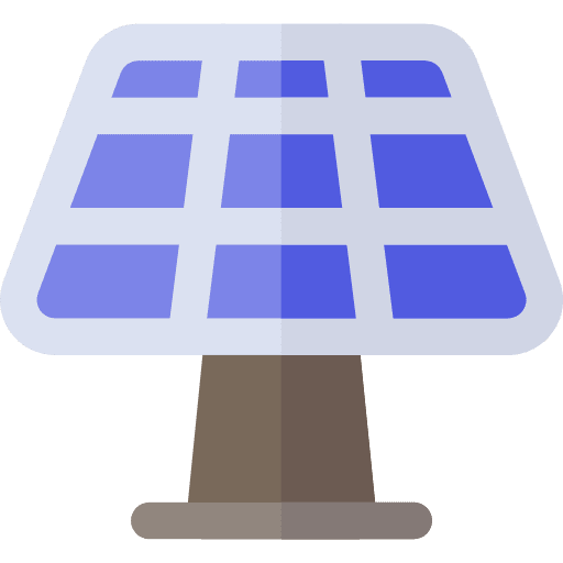 Solar panel industry solar panel ecological icon