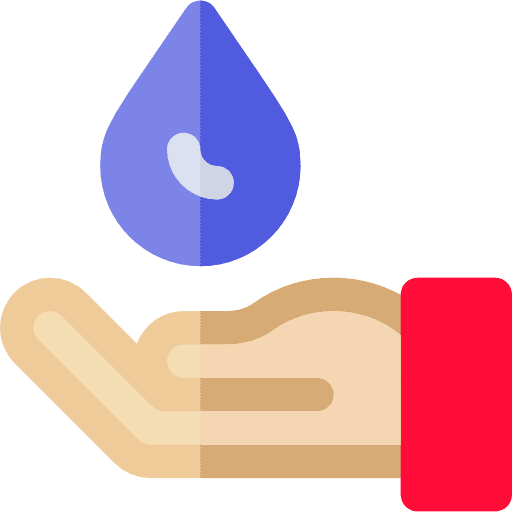 Water hand rain weather icon