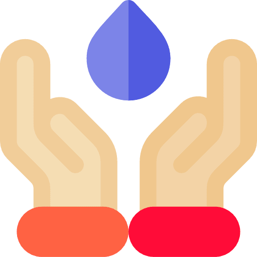 Water water hands ecology and environment icon