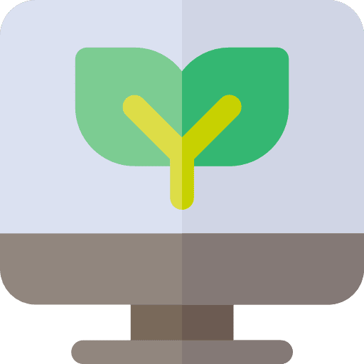 Computer leaf tv computer icon