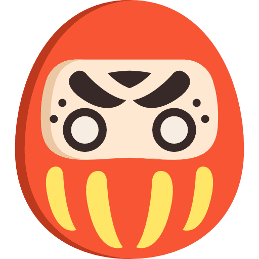 Daruma japanese daruma fortune icon