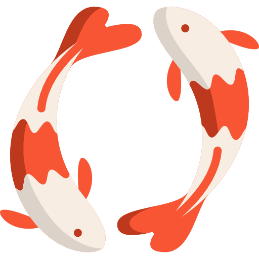Koi fish koi aquarium icon
