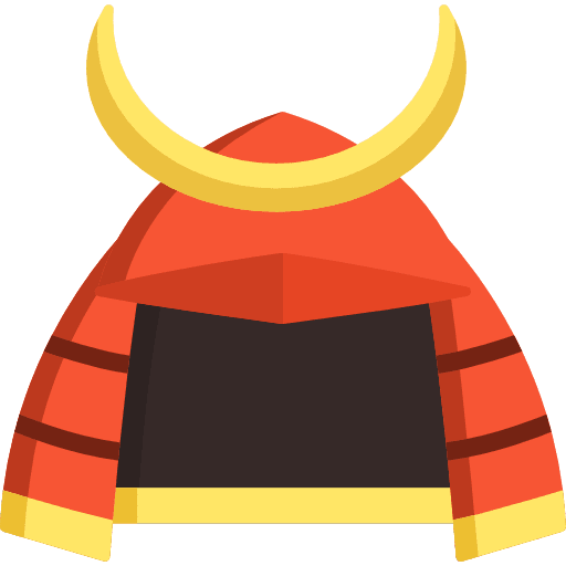 Samurai samurai armor helmet icon