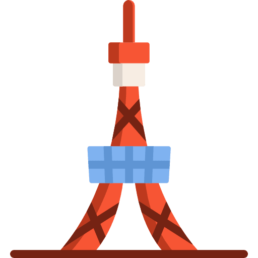 Tokyo tower asia landmark monuments icon