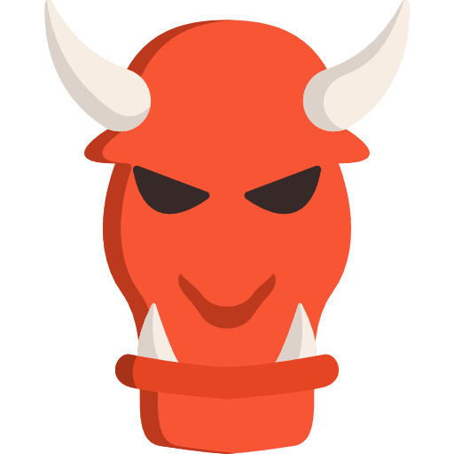 Oni oni demon devil icon