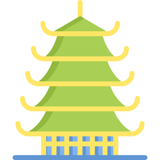 Pagoda monument building architectonic icon