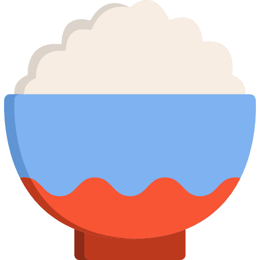 Rice rice food and restaurant bowl icon