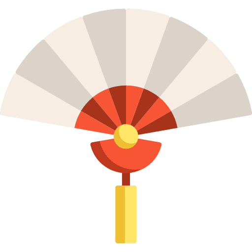 Sensu japanese fan oriental icon