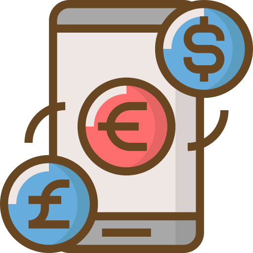 Currency currency coins commerce icon