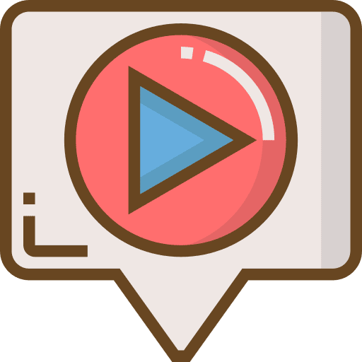 Video player multimedia arrows video player icon