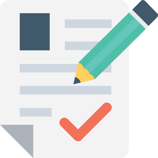 Contract signing contract business icon