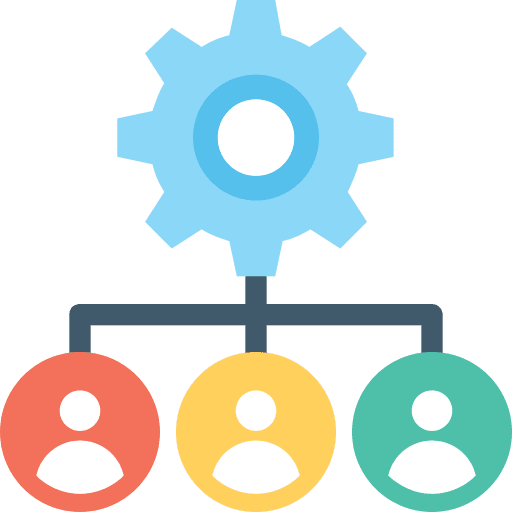 Hierarchical structure hierarchy organization diagram icon
