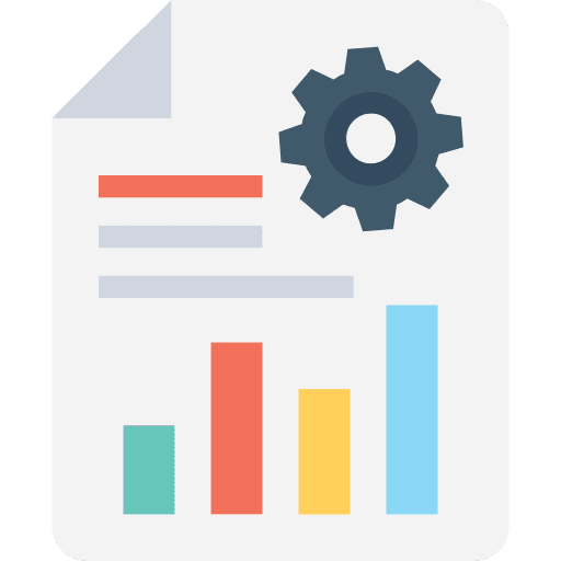 Analytics stats seo and web profits icon