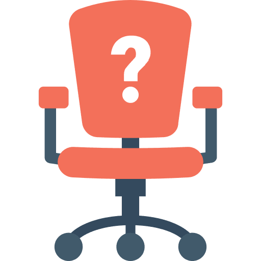 Desk chair furniture and household seat chair icon