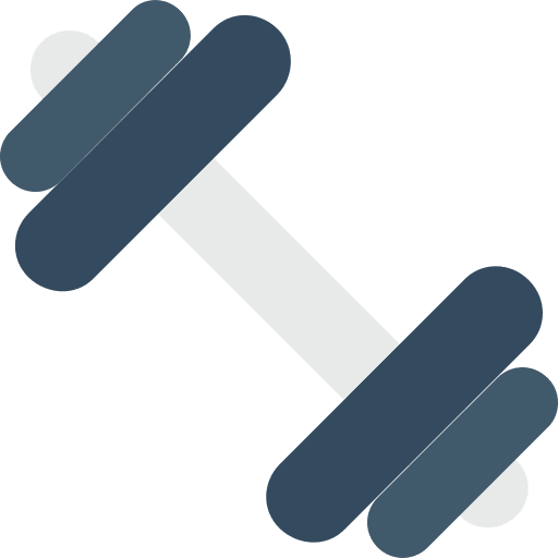 Dumbbell gym dumbbells sports and competition icon