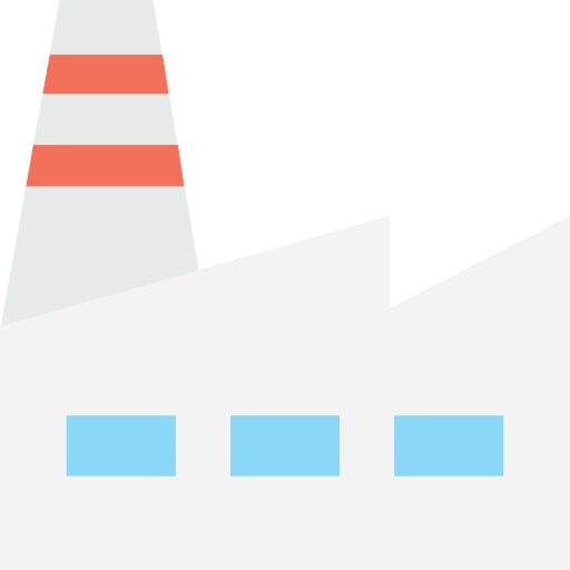 Factory buildings industry factory icon