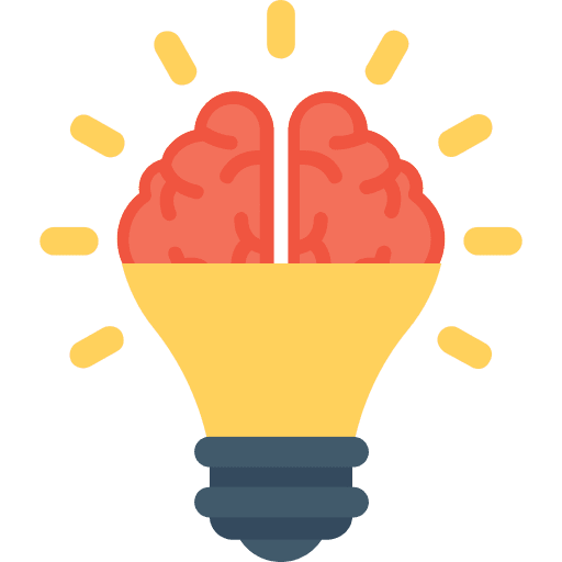 Idea invention light bulb illumination icon