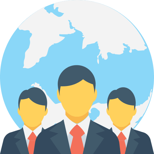 Worldwide business worldwide businessman icon