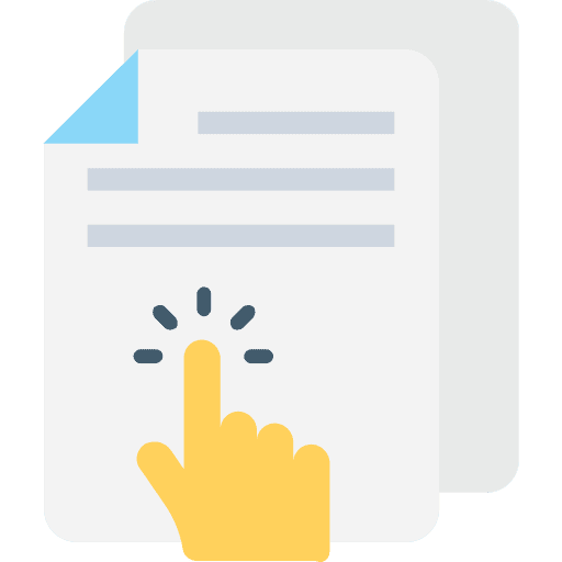 Contract diploma degree patent icon