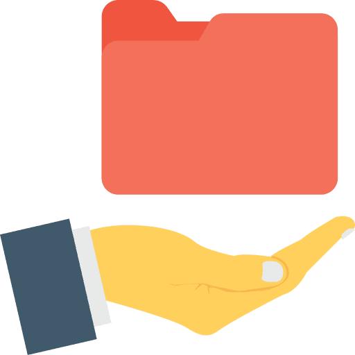 Folder file storage office material interface icon