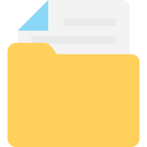 Folder files and folders folder office material icon