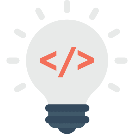 Idea electricity light bulb seo and web icon