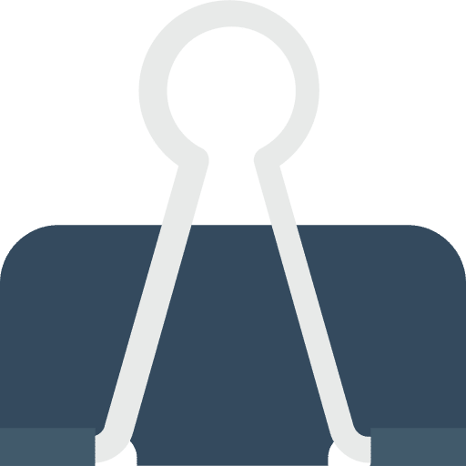 Paper clip paper clip business tools and utensils icon