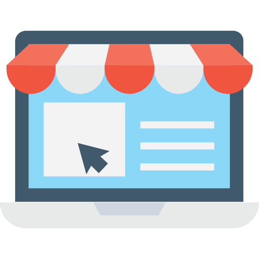 Online shop computer computing electronic icon