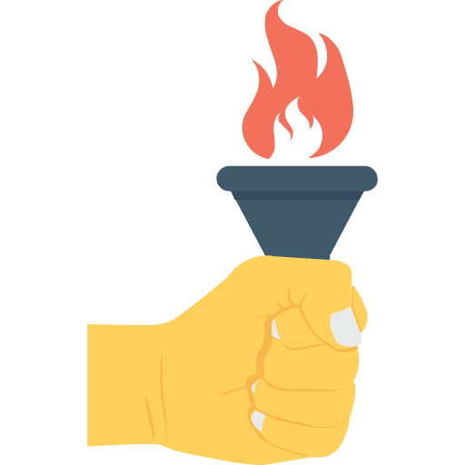 Torch sports games olympic icon