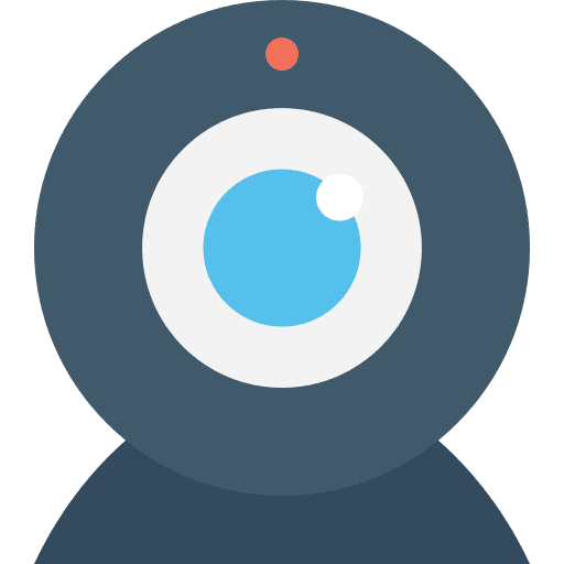Webcam electronics videocall communications icon
