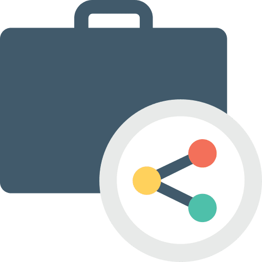 Briefcase bag travel suitcase icon