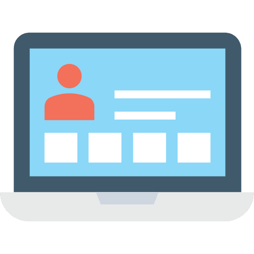 Laptop graphic computer technology icon