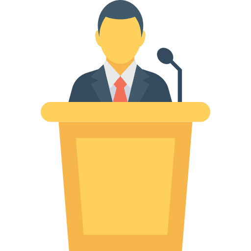 Presentation people man presentation icon