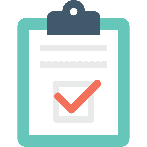 Clipboard list miscellaneous checking icon