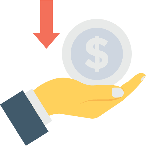 Profits business and finance dollar statistics icon