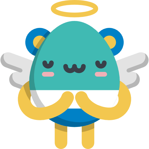Angel happy feelings emoji icon