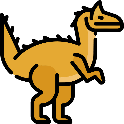 Cryolophosaurus extinct animals dinosaur icon