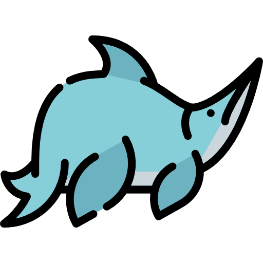 Ichthyosaurus ichthyosaurus dinosaur extinct icon