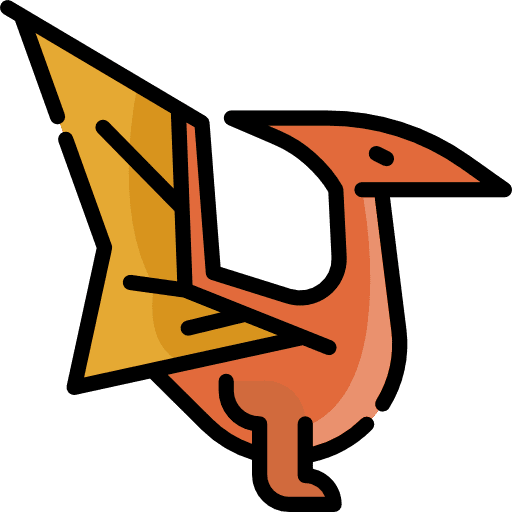 Pterodactyl carnivore dinosaur animals icon