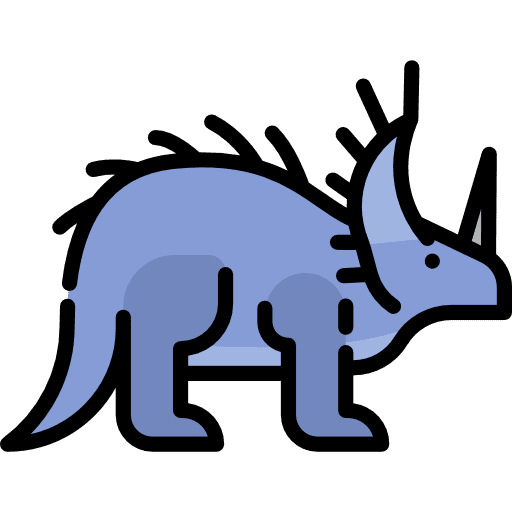 Styracosaurus dinosaur wild life animals icon