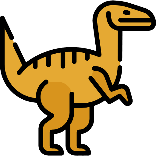 Velociraptor velociraptor wild life extinct icon