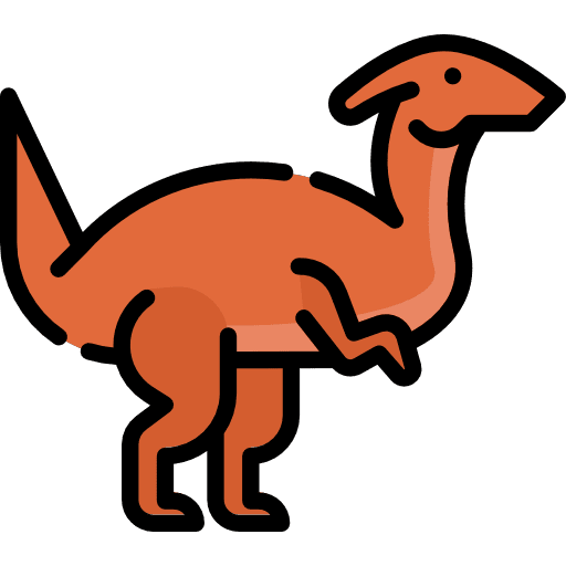 Parasaurolophus animals extinct herbivore icon