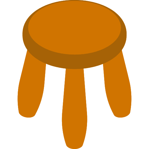 Stool furniture and household stool furniture icon