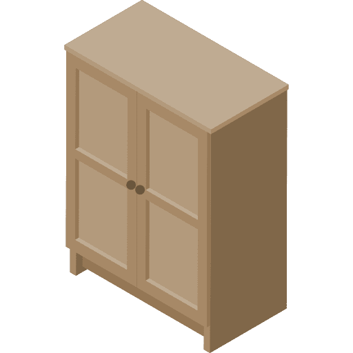 Wardrobe wardrobe furniture and household locker icon