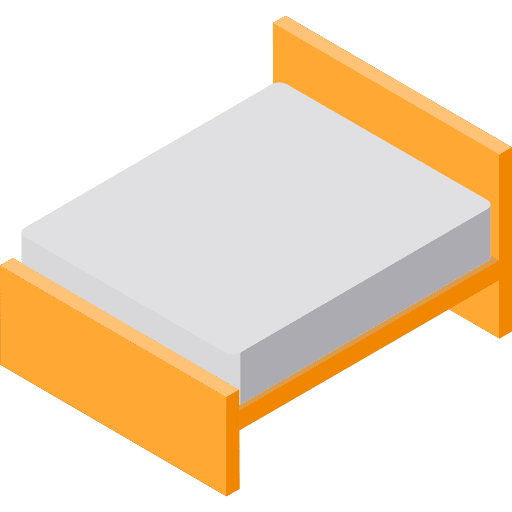 Bed beds double bed rest icon