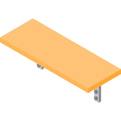 Shelf furniture buildings lines icon