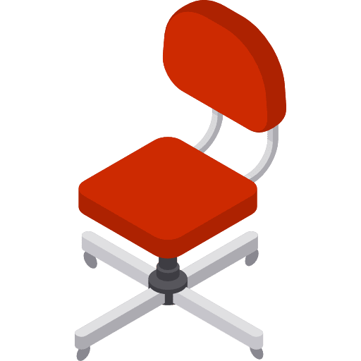 Swivel chair furniture and household art design icon