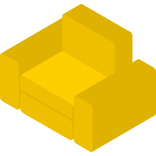 Armchair chair seat comfortable icon